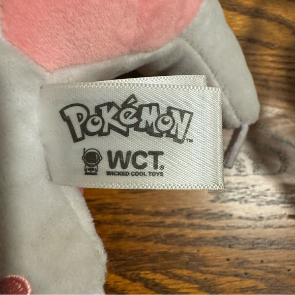 NWT Pokémon Plush Slakoth the Sloth WCT Wicked Cool Toys 9” Lying Flat Gray Pink - Picture 7 of 8